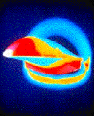 Hypersonic vehicle undergoing thermal imaging tests
